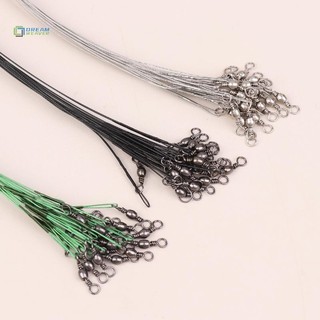 [Dream] 20 Chiếc Dây Câu Thép Chống Cắn Dây Thép Có Phụ Kiện Câu Cá Xoay Dây Câu Chì 15 / 20 / 30CM mới