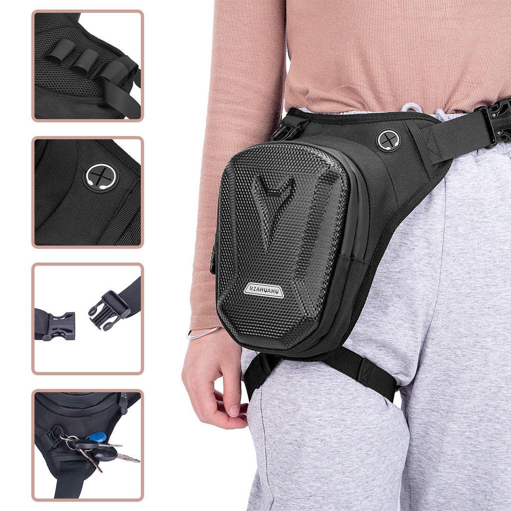 Chiến Thuật Túi Chân Nam Đi Xe Máy Đa Năng Chống Thấm Nước Legging Eo Túi Ngoài Trời Túi Đeo Ngang