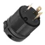 JUIC Twist Lock Ổ cắm điện, phích cắm L5-30P AC 125V 30A, Bộ chuyển đổi phích cắm màu đen 3 cực NEMA L5-30 Plug Ứng dụng công nghiệp