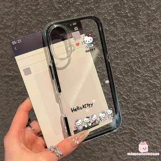 Ốp Lưng Cho Iphone 15 14 13 17 11 16 12 Pro Max Air XS XR X Max 14 16 15 Plus Hoạt Hình Dễ Thương Happy HelloKitty Sang Trọng 2 Trong 1 Ốp Lưng