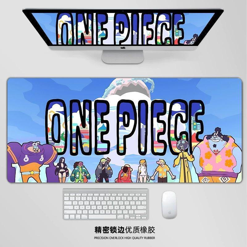 Miếng lót chuột chơi game One Piece Crew - Thảm để bàn Anime Ace Zoro XL, Đế cao su chống trượt 3mm