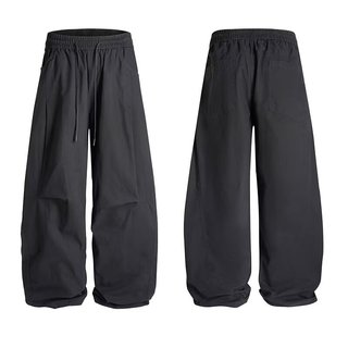 Quần nỉ nam dáng rộng phong cách Mỹ Retro, phù hợp Unisex
