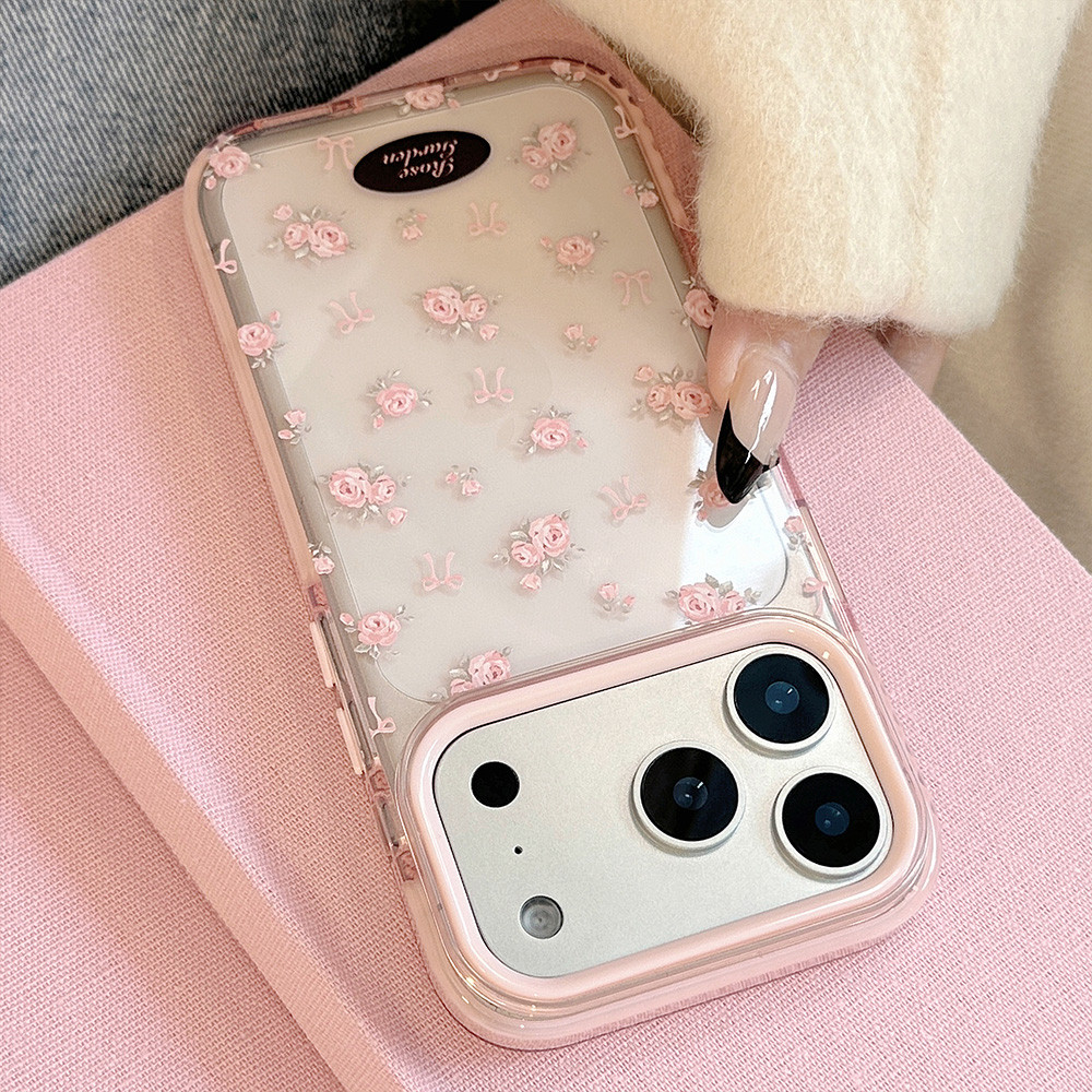 Ốp Điện Thoại Hoa Hồng Crush Cho iPhone 17 Pro Max 16 15 14 13 Vỏ Bảo Vệ Chống Sốc