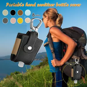 DELMER Chai có thể nạp lại Móc khóa Carrier Chai du lịch di động có thể tái sử dụng có móc khóa chai