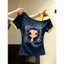 Milyfashion Vai chéo có dây đeo vai giả hai mảnh Slim-Fit Áo thun ngắn tay mặc ngoài mùa hè 2026 Phong cách mới Áo ngắn Y2