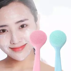 Bàn chải làm sạch da mặt bằng silicon VFZ Massage mặt mềm Bàn chải rửa đầu Louislifecool