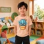 Áo phông bé trai học sinh Size 90-150 họa tiết xương rồng dễ phối đồ mềm mịn