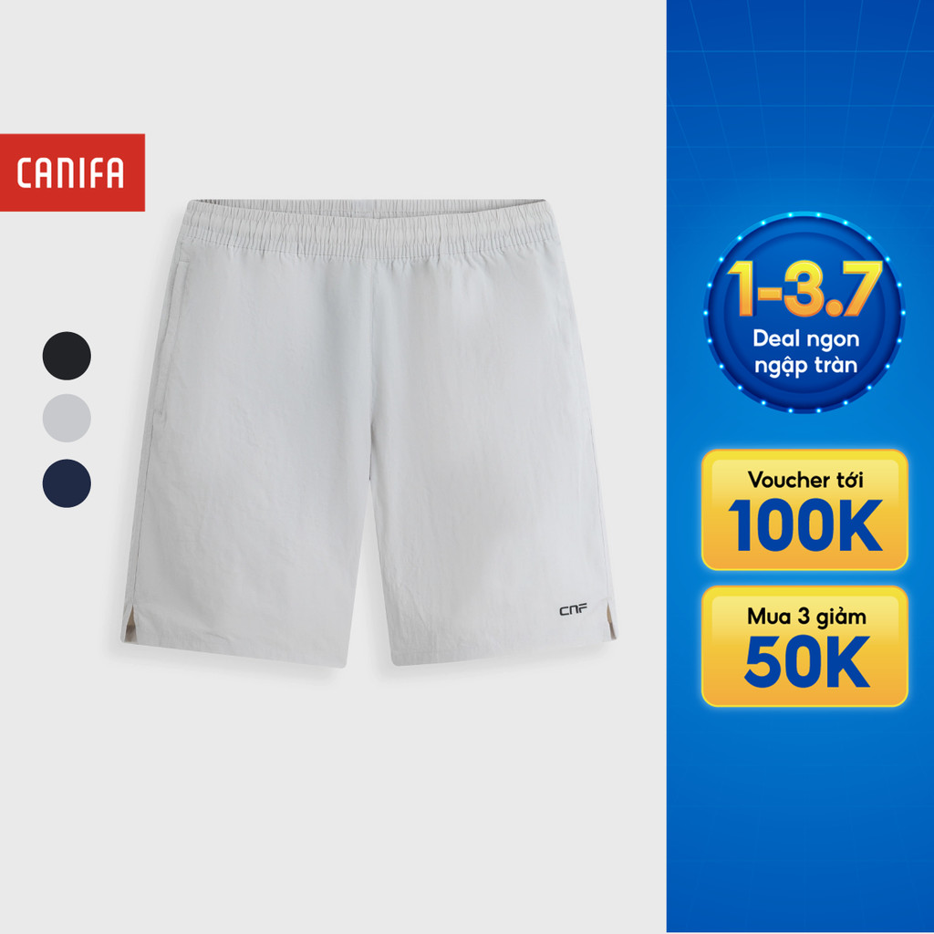 Quần short thể thao nam CANIFA quần đùi active mỏng nhẹ mát co giãn tốt 8BS26S003