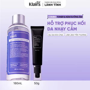 COMBO Nước hoa hồng Supple Preparation Unscented 180ml+Kem dưỡng Midnight Blue Clearing Water Cream 50g [FS]