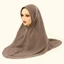 SAMO Instant Hijab, Khăn trùm đầu Hồi giáo khô nhanh thoáng khí, Lụa sữa mịn viền vải co giãn Hijab Mũ đi lại