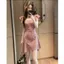 Mùa hè Phong cách mới kiểu Pháp Retro Slimer Look Polka Dot Classy Dress Thời trang Váy chữ A cao cấp Niche Slim-fit