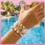 MYPANDA Boho Sao Biển Mặt Dây Chuyền Vòng Tay Bộ Hạt Cơm Nhiều Lớp Dành Cho Nữ Kỳ Nghỉ Mùa Hè Trang Sức Đại Dương.