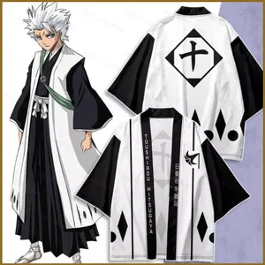 BLEACH Kurosaki Ichigo Kuchiki Rukia haori linh mục frock cardigan áo len kimono áo thun