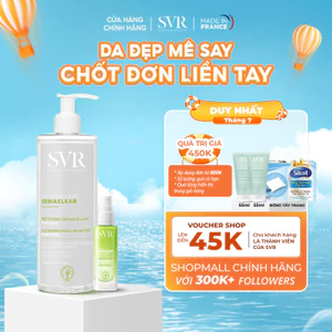 Combo làm sạch da, giảm thâm mụn sau 7 ngày Serum 30ML và Tẩy trang Sebiaclear 400ML (CBG12)