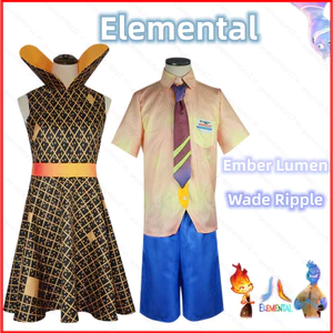 Phim Nguyên Tố Cosplay Trang Phục Ember Lumen Wade Ripple COS Dành Cho Trẻ Em Người Lớn Đầm Áo Sơ Mi Bộ Quần Halloween