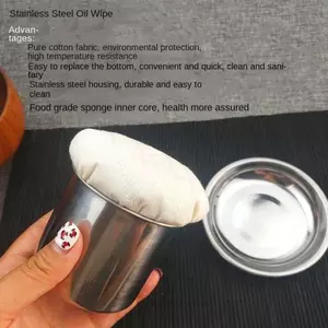 Dụng cụ bôi dầu nướng Grate Dụng cụ lau nhà bằng thép không gỉ đa chức năng Máy rải dầu lau nhà để nấu nướng BBQ Crepe fotph jiwvn