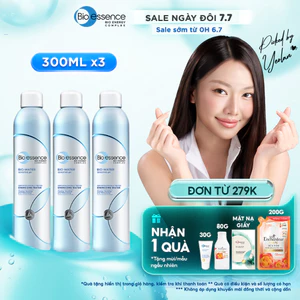 Combo 3 Chai Nước khoáng dưỡng da ẩm mượt mịn màng Bio-Essence Bio-Water Water Energizing 300ml