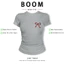 BOOM Áo Baby Tee Nữ Cotton Ôm Body-Áo Thun Ngắn Tay Y2K In Hình PhongCách Mùa Hè, Cổ Tròn Hàng Đầucách hàn quốc phong754