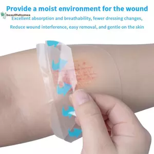 BeautifulHomeA 1 / 5 Miếng Dán Tự Dính Hydrocolid Mặc Quần Áo Tàng Hình Vết Thương Thoáng Khí Thạch Cao Băng Hỗ Trợ Băng Dính Băng Da VN