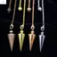 ZENZON Phù Thủy Tâm Linh Pendulos, Năng Lượng Dowsing Con lắc Isis, Phụ Kiện Vòng Cổ Chỉ Thiền Xoắn Ốc Đồng Nón Kim Loại Con lắc Nữ