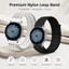 Dây đeo đồng hồ nylon BRBRAA, Dây đeo vòng tay 20mm 22mm Dây đeo vòng nylon, Dây đeo cổ tay bền bỉ Dây đeo đồng hồ thể thao có thể hoán đổi cho nhau cho / / Huawei / Amazfit Nam Nữ