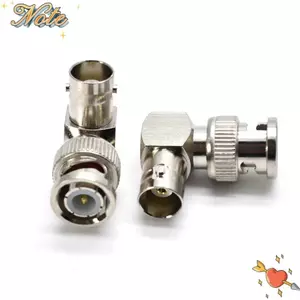 NOTE1 BNC Đầu nối góc phải, Đầu nối nam BNC hình chữ L góc 90 độ, Jack nữ chất lượng cao Chất liệu đồng thau Bộ chuyển đổi đồng trục BNC RF mạ niken