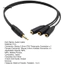 < CarFashion > Cáp chia âm thanh 3,5 mm Nam sang Nữ 1 Đầu vào 3 đầu ra Bộ chuyển đổi giắc cắm âm thanh nổi Aux Dây chia tai nghe cho điện thoại Máy tính xách tay Âm thanh chất lượng cao Âm thanh nam sang nữ Ca