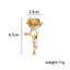 JULYHOT Cao Cấp Vàng-Tone Hoa Hồng Trâm Pin Dành Cho Nữ Và Nam - Bộ Đồ Thanh Lịch Huy Hiệu Áo Trang Sức Thời Trang Ve Áo Phụ Kiện Massivedeals