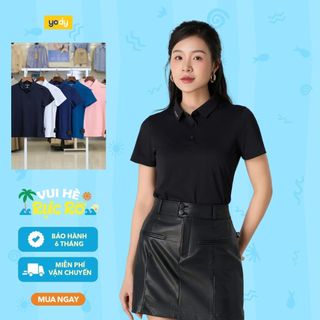 Áo polo nữ cafe.da™ mát mịn seamless YODY Không Đường May chạm là mát  WAPO25S032