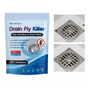 Bồn rửa Fly Drain Eliminator Chất tẩy rửa loại bỏ mùi lâu trôi Loại bỏ bột bay cho nhà bếp gia đình Phòng tắm Bồn tắm jiwvn