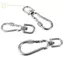 GE Thép không gỉ Xoay Móc Treo Loing Chó Dây Xích Bule Qui Phát Hành Bule Carabiner Kẹp Cho Chó Đi Bộ Cắm Trại VN
