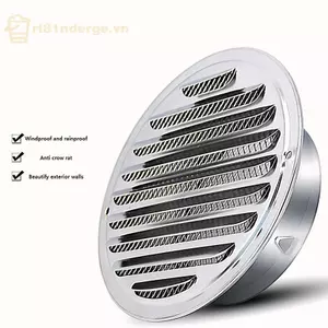 GE 70 / 80 / 100 / 120 / 150MM Lưới tản nhiệt không khí tròn bằng thép không gỉ Bảo vệ côn trùng tại nhà Công cụ thông gió ống tường ngoại thất VN