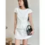 Áo Linen Tay Cộc Chiết Eo Nữ Tính M2154466- - Hieuvy Botique