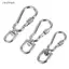 Ziyulinyuk Thép Không Gỉ Xoay Móc Treo Loing Chó Dây Xích Bule Qui Phát Hành Bule Carabiner Kẹp Cho Chó Đi Bộ Cắm Trại VN