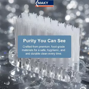 Bộ bàn chải đánh răng gấp 4 chiếc MAKY dành cho du lịch Cắm trại Đi bộ đường dài ngoài trời Nhẹ và di động Sử dụng VN