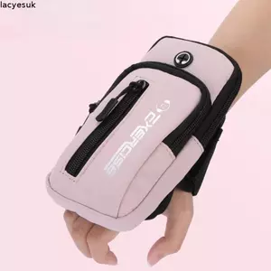 Túi đeo tay điện thoại LACYESUK, Túi chạy cổ tay chống nước dung tích lớn, nam nữ có độ đàn hồi cao nhiều túi dây kéo thể thao Túi tập thể dục