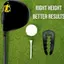 Dụng cụ điều chỉnh độ cao Tee Golf cao cấp Dụng cụ Tee nhựa nhẹ bền bỉ cho đồ dùng luyện tập chơi gôn