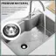 3 3 / 8 Inch Bồn Rửa Nhà Bếp Chặn Thép Không Gỉ Rác Tháo Rời Cắm Bồn Rửa Nhà Bếp Cắm Phù Hợp Với Tiêu Chuẩn Nhà Bếp Thoát Kích Thước