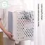 Giỏ đựng quần áo bẩn treo tường PUSKY Giỏ đựng đồ gấp dung tích lớn Thiết kế rỗng chịu tải mạnh mẽ để thông gió VN