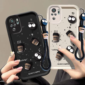 Redmi note 10 4g ốp lưng redmi note 10s 4g ốp lưng 3D Cup Design Vỏ điện thoại di động TPU bền