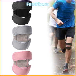 Nẹp đầu gối FURNIGO, Miếng đệm đầu gối thể thao chống trượt có thể điều chỉnh, Miếng đệm đầu gối tập luyện thoáng khí chống sốc chuyên nghiệp dành cho nam và nữ