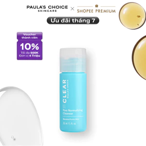 Sữa rửa mặt dạng gel ngăn ngừa mụn và se khít lỗ chân lôngPaula’s Choice Clear Pore Normalizing Cleanser 30ml 6006