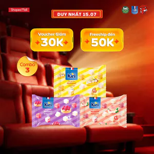 Combo 3 phô mai Kiri 15C 78g gồm vị đào hoa nhài + mâm xôi + chanh