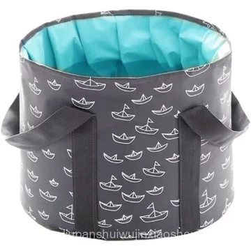 Xô có thể gập lại để ngâm chân-25L Bồn tắm chân du lịch di động, Chậu tắm ngâm chân di động, Ngâm Spa tại nhà Lưu vực móng cắm trại ngoài trời