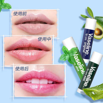 Vaseline Nuôi Dưỡng Sửa Chữa Son Dưỡng Ẩm Nhẹ Dưỡng Ẩm Ẩm Nguyên Bản Aloe Vera Hương Hoa Hồng Nam Nữ 3.g