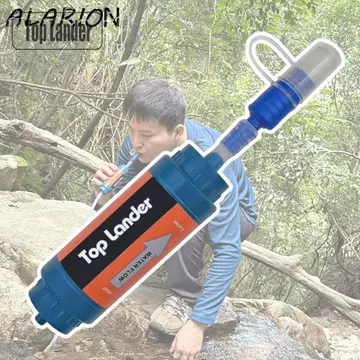 ALARION Lọc Nước, Máy Lọc Ống Hút Mini Lọc Nước Ống Hút, Ống Hút Sinh Tồn TUP Mini Uống Nước Leo Núi