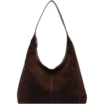 Women's Suede Crossbody Bag – for Travel, White