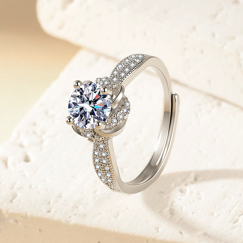 Women's 925 Silver Wedding Ring by Bilngy