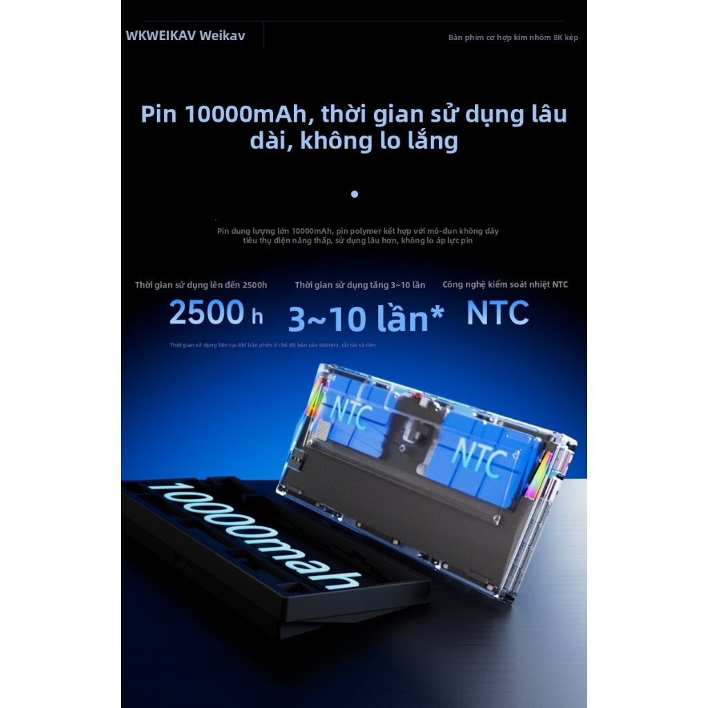[B-12TH] Bàn Phím Nut75 |3 Modes | Nhôm CNC | Led RGB | 8K | BigBuy360 - bigbuy360.vn