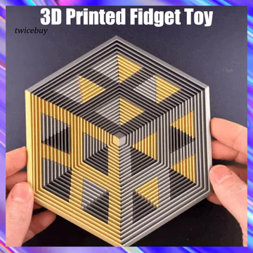 [TY] Đồ chơi Fidget lục giác Hỗ trợ tập trung cho học sinh Hình lục giác Twist Illusion Fidget Đồ chơi in 3d Giảm căng thẳng Giải nén lo âu cho người lớn Đồ chơi du lịch di động để thư giãn
